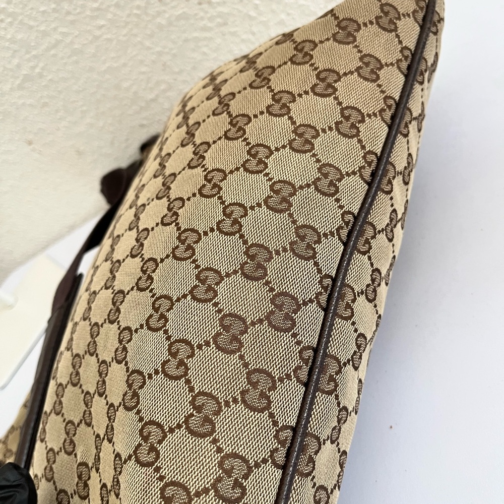 Gucci Beige and Brown Monogram Messenger Bag - Picture 11 of 16